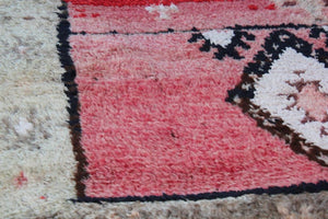 Moroccan Vintage Hand-Woven Boujad Berber Rug, circa 1960