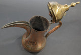 Middle Eastern Arabian Tinned Copper Dallah