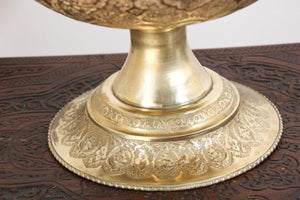 Oversized Mughal Indian Brass Bottle Urn