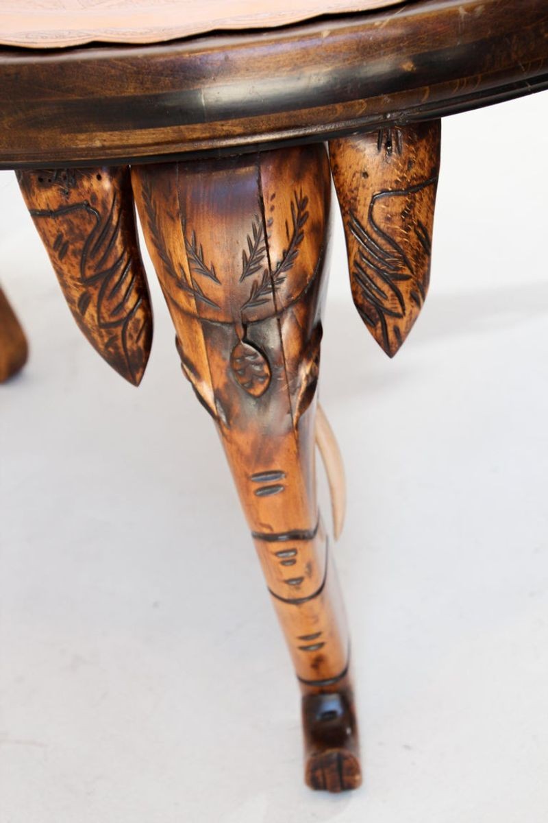 Moorish Turkish Copper Tray Table