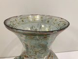 Handblown Mosque Glass Lamp in Mameluke Style Gilded with Arabic Calligraphy