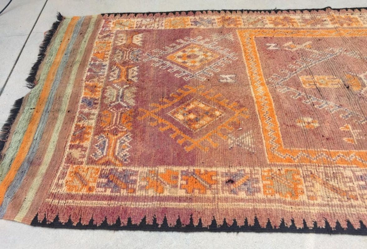 1940s Vintage Moroccan Berber Rug