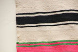 Vintage 1960s Moroccan Flat-Weave Rug, Ethnic Textile Handira