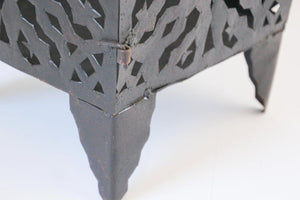 Large Moroccan Moorish Hurricane Metal Candle Lantern