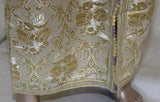 Moroccan Vintage Kaftan Gentleman Damask Gold Caftan, circa 1970