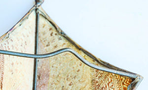 Hand-Painted Parchment Moroccan Art Wall Sconce