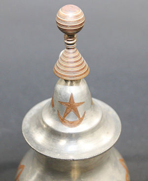 African Tuareg Silver Pewter Tea Pot from Mauritania