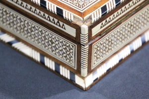 Moorish Handcrafted Middle Eastern Mosaic Inlaid Decorative Box
