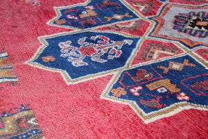 1960s Moroccan Vintage Hand-Woven Berber Rug