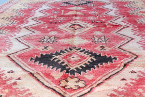 Vintage 1960s Moroccan Berber Rug