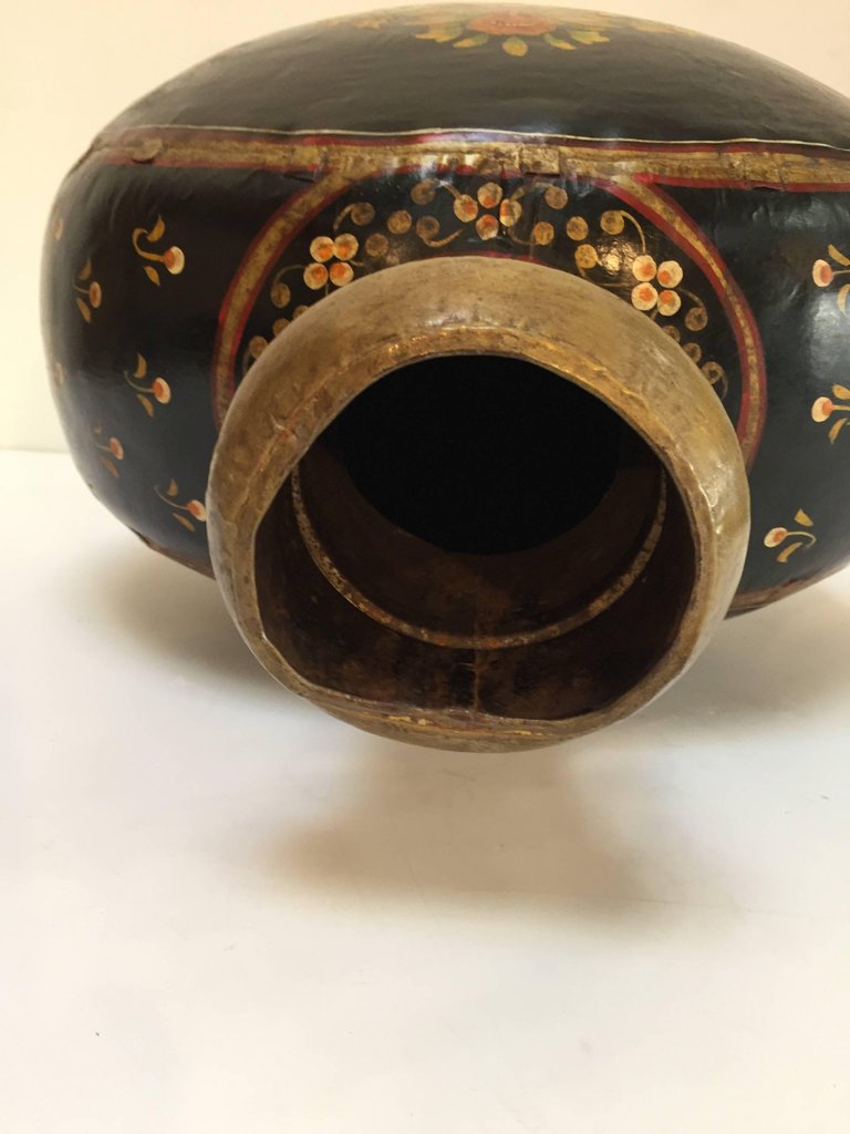 Hand-Hammered Anglo Raj Black Metal Jug