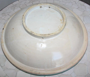 Moroccan Moorish Ceramic Bowl with Lid, Tajine from Fez