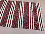 1960s Authentic Moroccan Vintage Tribal Kilim Handira Rug
