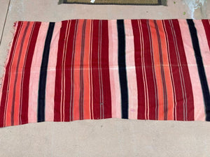 Moroccan Vintage Flat-Weave Tribal Kilim Rug