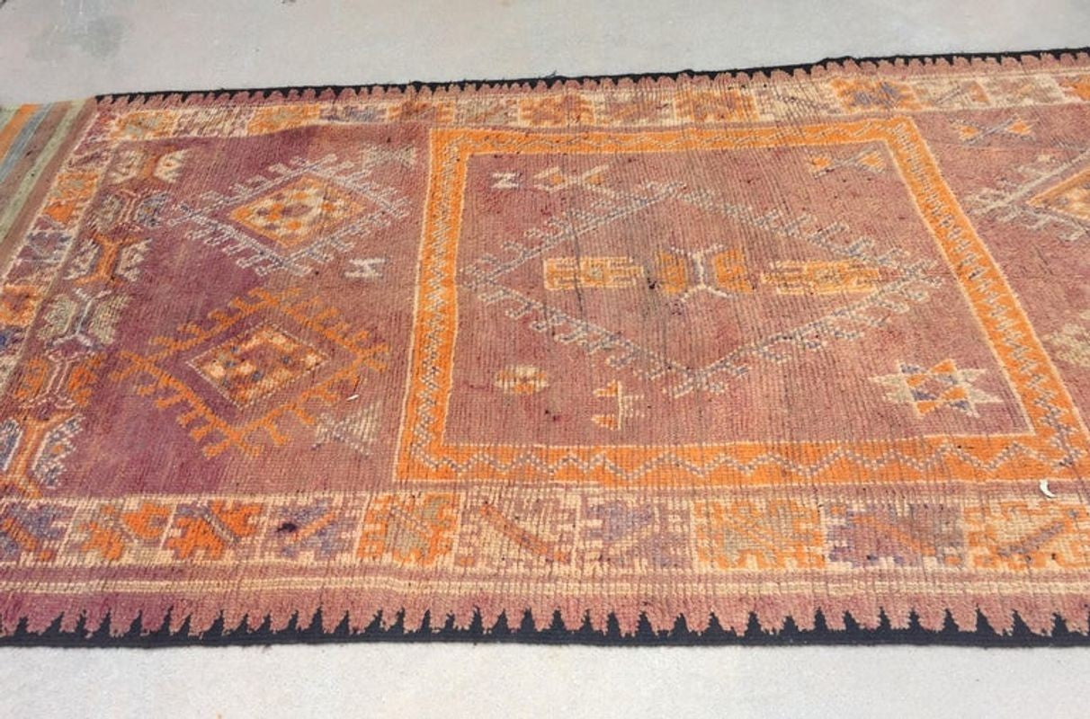 1940s Vintage Moroccan Berber Rug