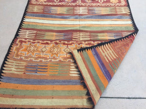 1960s Authentic Moroccan Vintage Tribal Rug