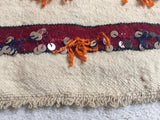 1960s Moroccan Tribal Wedding Rug with Sequins North Africa, Handira