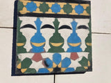 Moroccan Encaustic Cement Tile Border with Moorish Fez Design