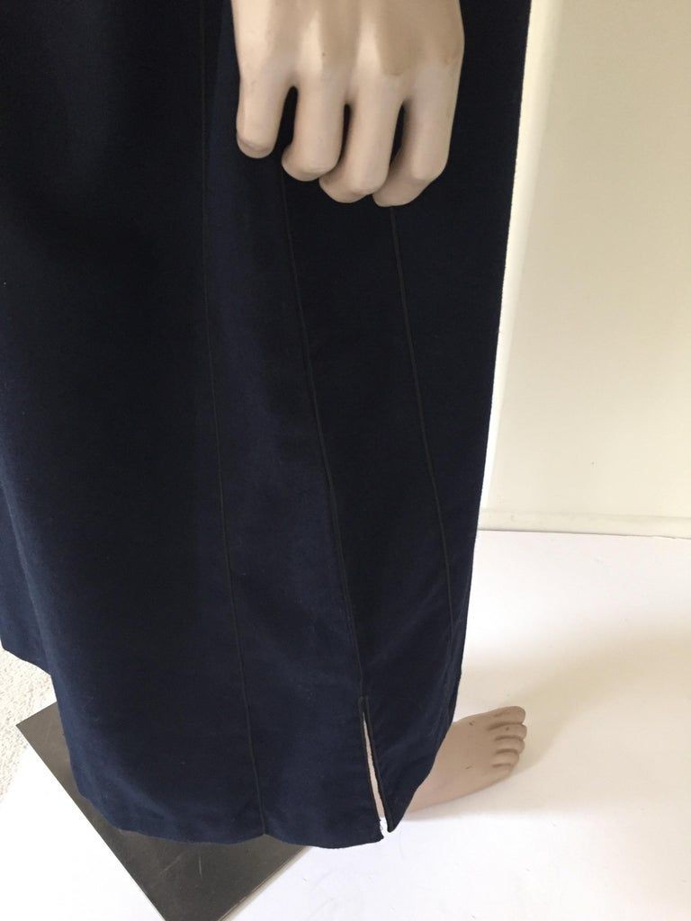 Moroccan Gentleman Hooded Blue Wool Djellaba