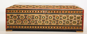 Vintage Micro Mosaic Indo Persian Moorish Inlaid Trinket Box