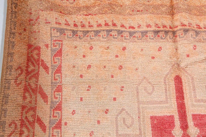 Vintage Moroccan Berber Tribal Rug, Handwoven Wool & Goat Hair, 1960s