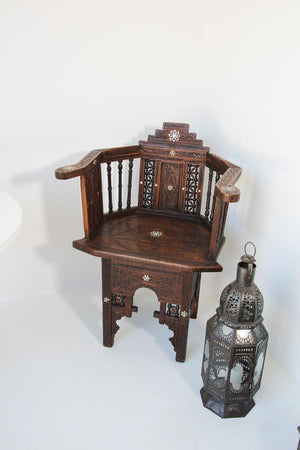 Moroccan Metal and Clear Glass Candle Lantern