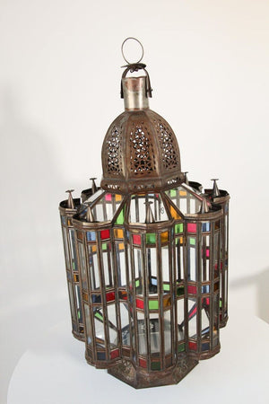 Mamounia Moorish Glass Lantern