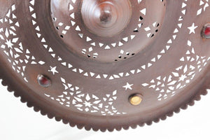 Handcrafted Moroccan Metal Chandelier with Moorish Design