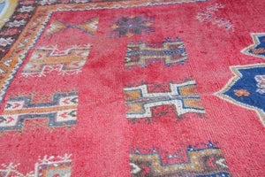 1960s Moroccan Vintage Hand-Woven Berber Rug