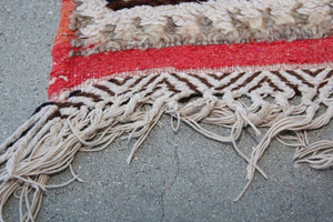 Moroccan Vintage Hand-Woven Boujad Berber Rug, circa 1960