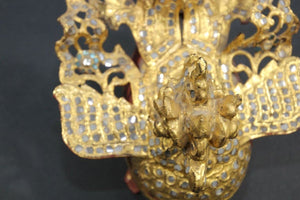 Burmese Bird-Shaped Betel Gold Lacquered Box