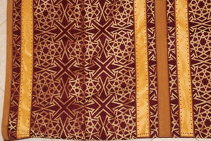 Moroccan Wall Hanging Hiti with Moorish Arches Red and Gold