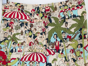 John Galliano Prints Vintage Pants, Rare Trousers, 1999's
