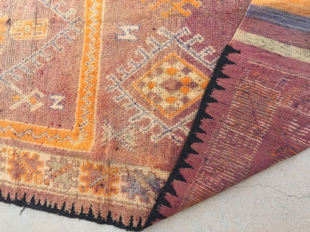 1940s Vintage Moroccan Berber Rug