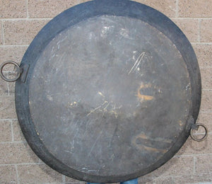 Asian Hammered Metal Bronze Oversized Urli Vessel with Handles South India