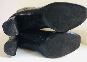 GUCCI by Tom Ford Black Leather Boots 1999