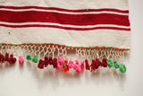 Vintage 1960s Moroccan Flat-Weave Rug, Ethnic Textile Handira