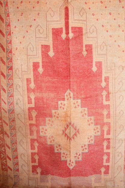 Vintage Moroccan Berber Tribal Rug, Handwoven Wool & Goat Hair, 1960s