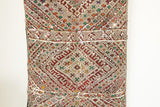 1950s Authentic Moroccan African Tuareg Wedding Runner Rug 15.5 ft long