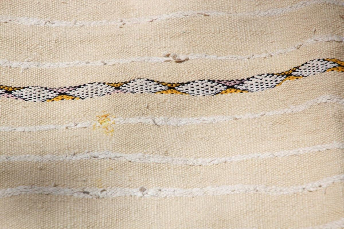 1960s Large Vintage Moroccan Wedding Berber Blanket Throw with Sequins