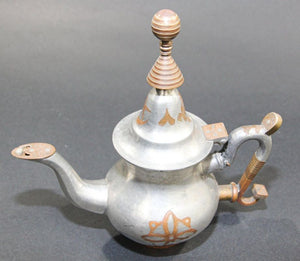 African Tuareg Silver Pewter Tea Pot from Mauritania
