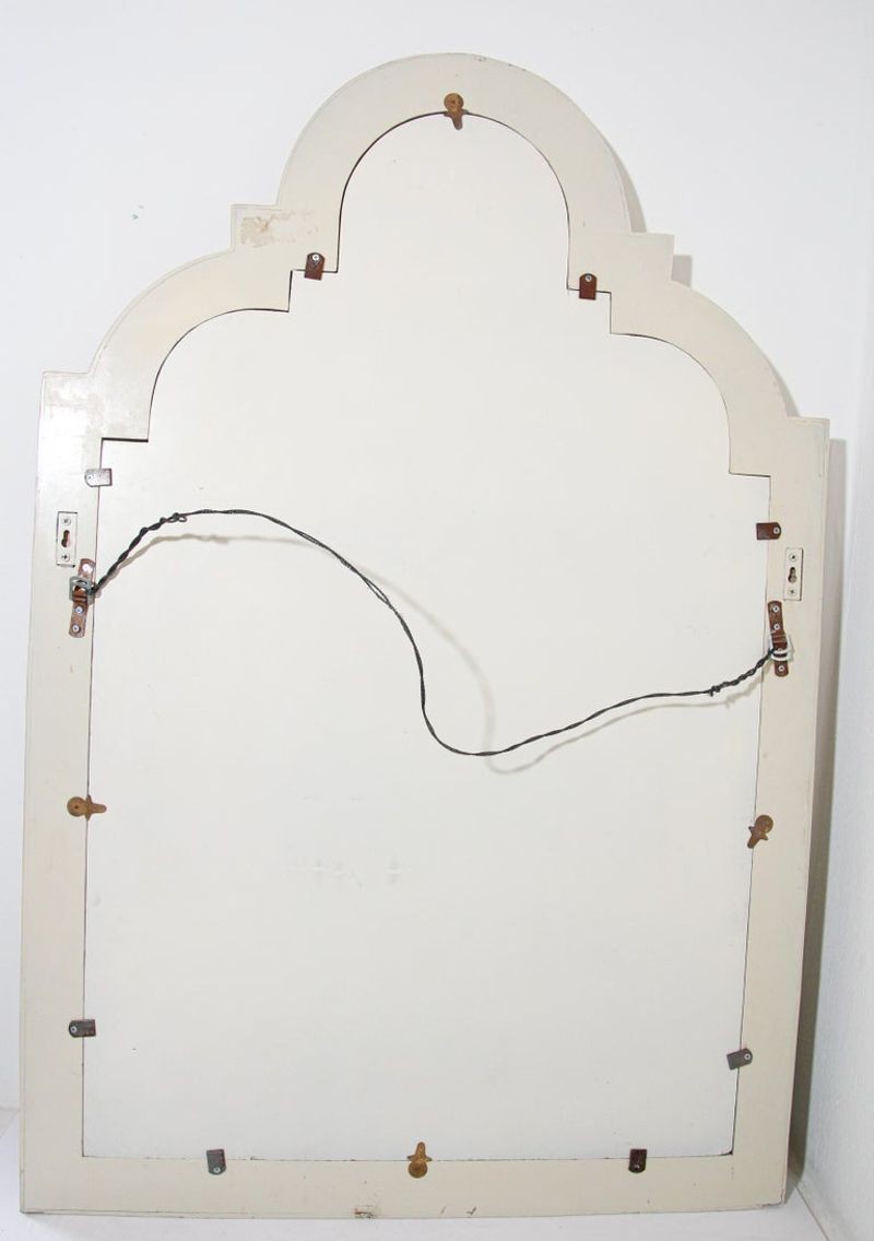 Moroccan Moorish Mirror Tessellated Stone by Maitland Smith.