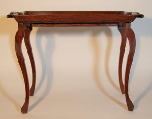 Vintage Anglo-Indian Inlaid Tray Table