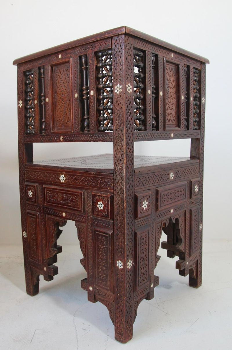 19th Century Middle Eastern Egyptian Moorish Corner Chairs