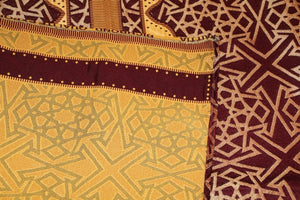 Moroccan Wall Hanging Hiti with Moorish Arches Red and Gold