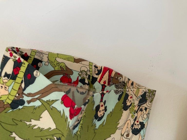 John Galliano Prints Vintage Pants, Rare Trousers, 1999's