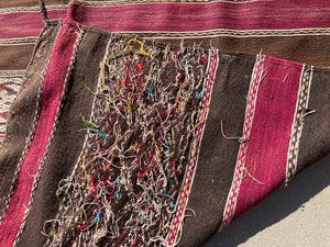 Moroccan Vintage Tribal Kilim Rug Textile North Africa