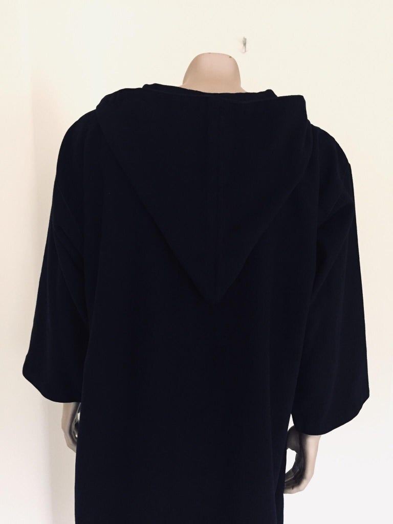 Moroccan Gentleman Hooded Blue Wool Djellaba