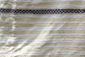 Vintage Moroccan Handcrafted Wedding Blanket Throw with Sequins