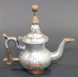 African Tuareg Silver Pewter Tea Pot from Mauritania